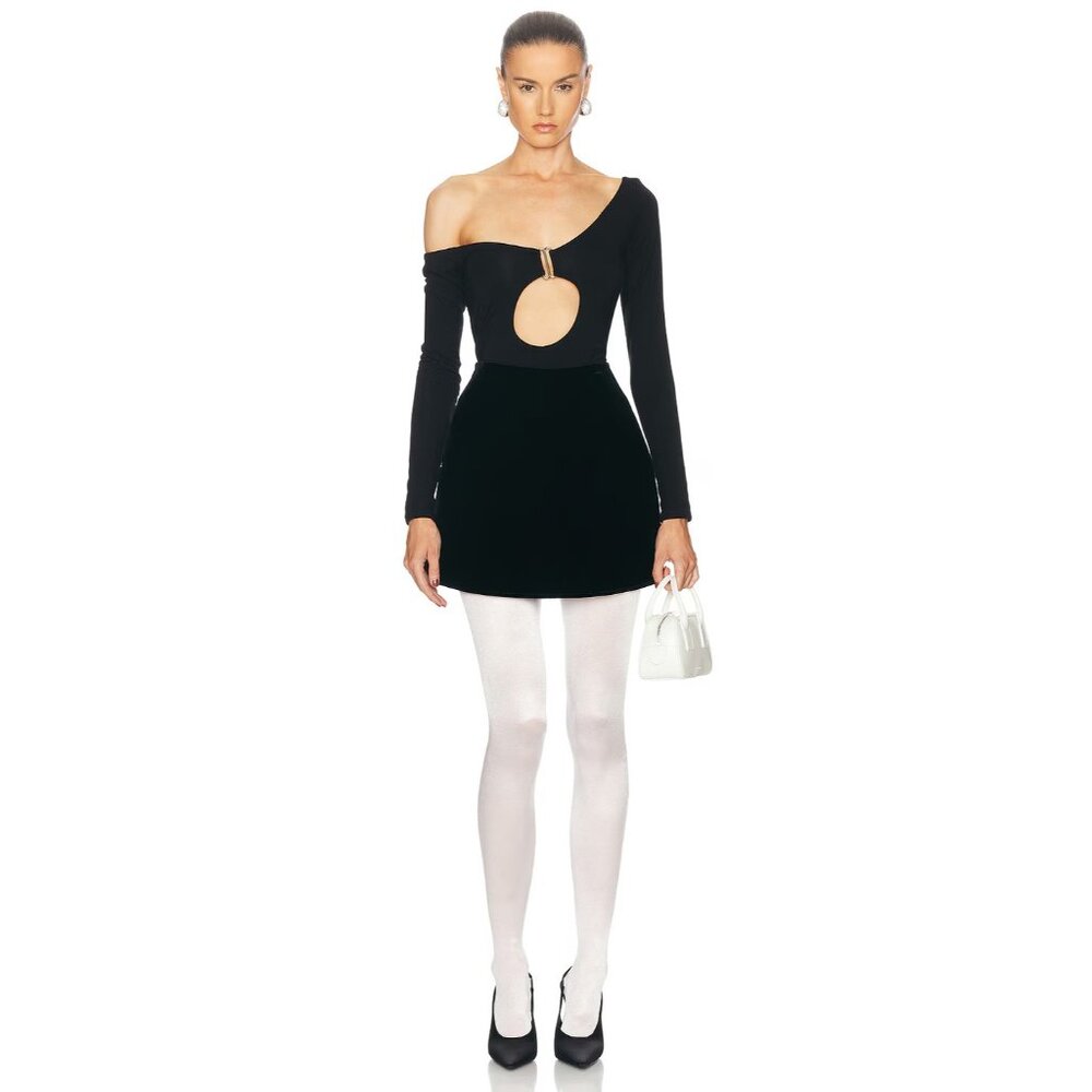 Sid Neigum Worlds Blackest Mini Skirt in Black - Picture 5 of 6